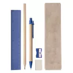 Monoli blue natural stationery set 