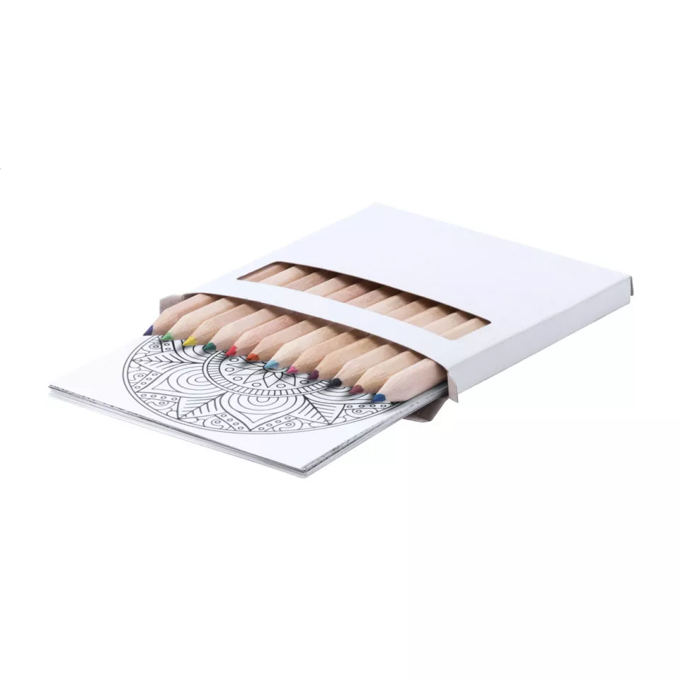 Condala white  mandala colouring set 