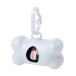 Pobba white  dog waste bag dispenser 