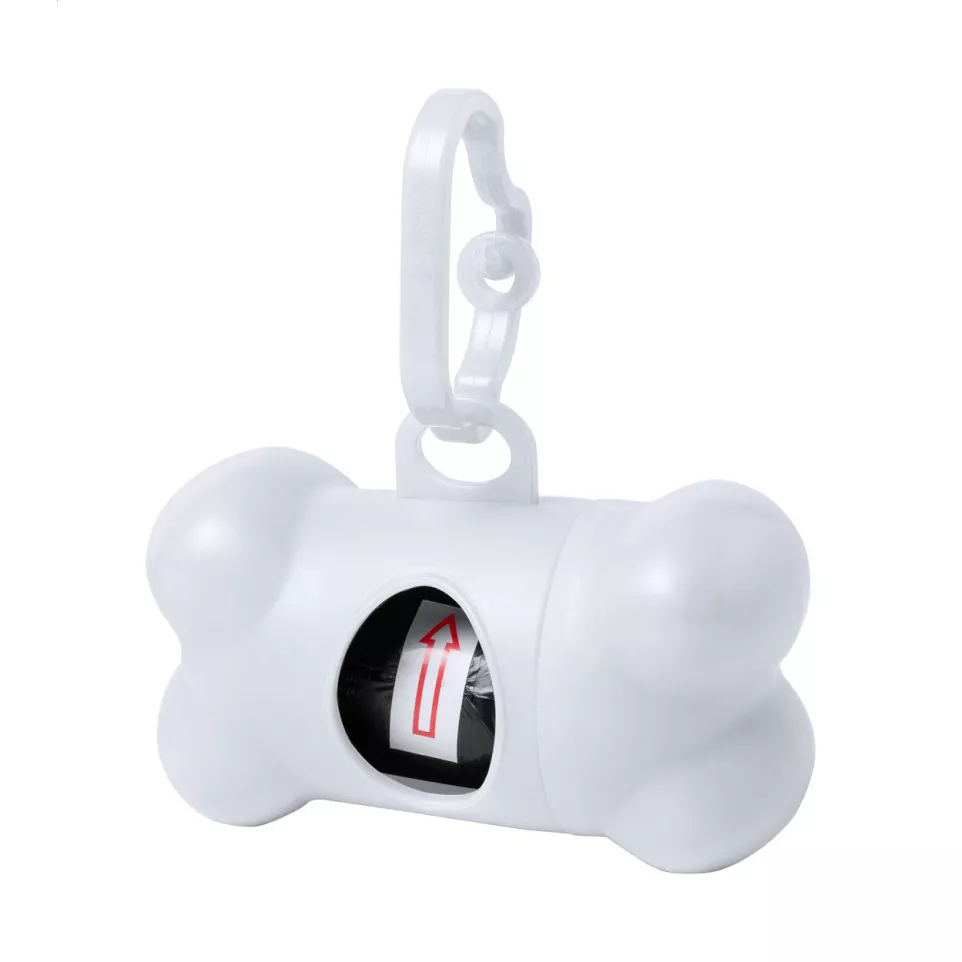 Pobba white  dog waste bag dispenser 