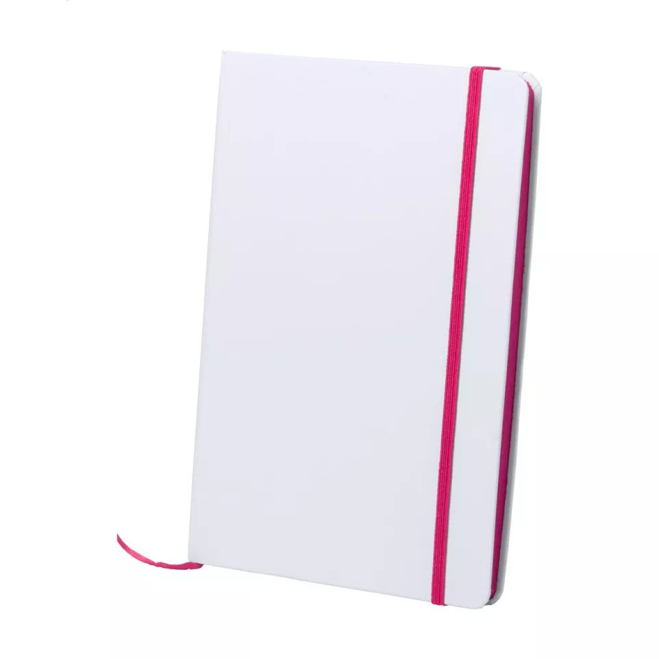 Pendula A5 pink white notebook 