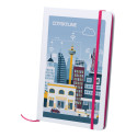 Pendula A5 pink white notebook 