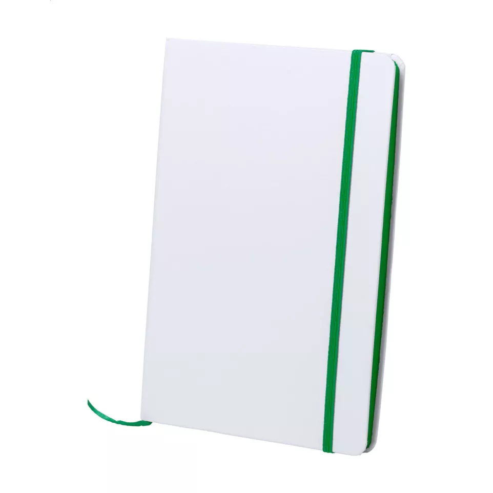 Pendula A5 vert blanc carnet de notes 