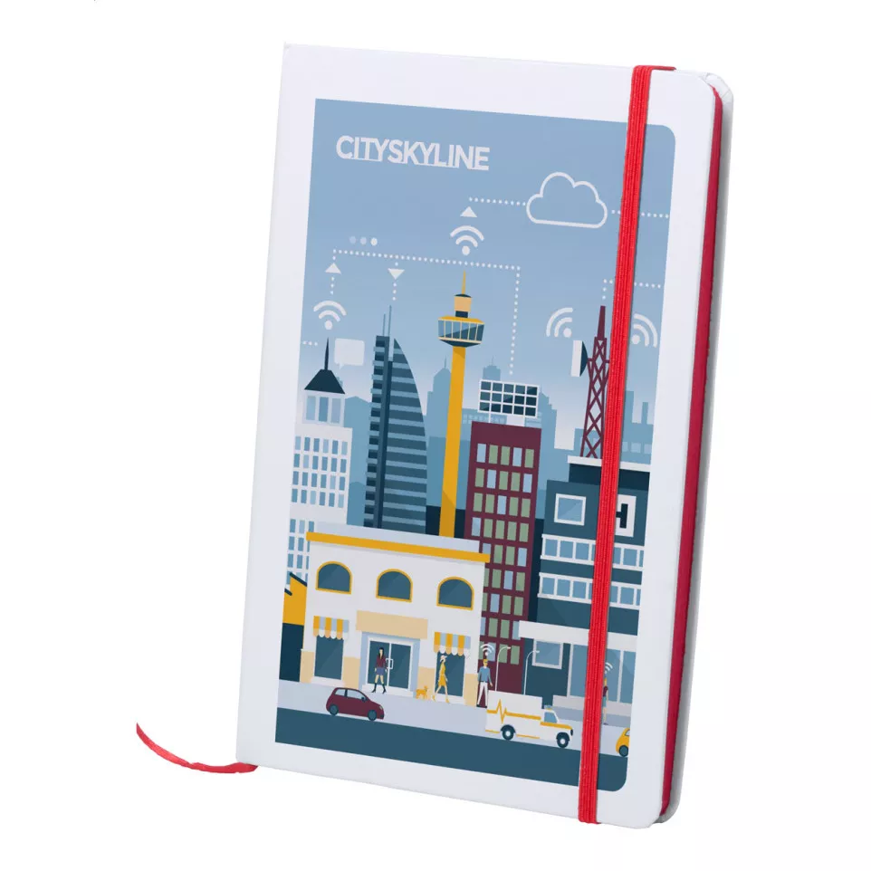 Pendula A5 red white notebook 