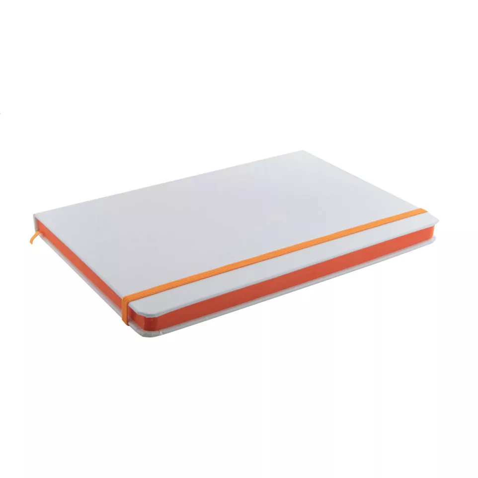 Pendula A5 orange white notebook 