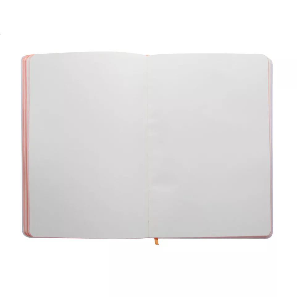 Pendula A5 orange white notebook 