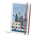 Pendula A5 orange white notebook 