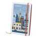 Pendula A5 orange white notebook 