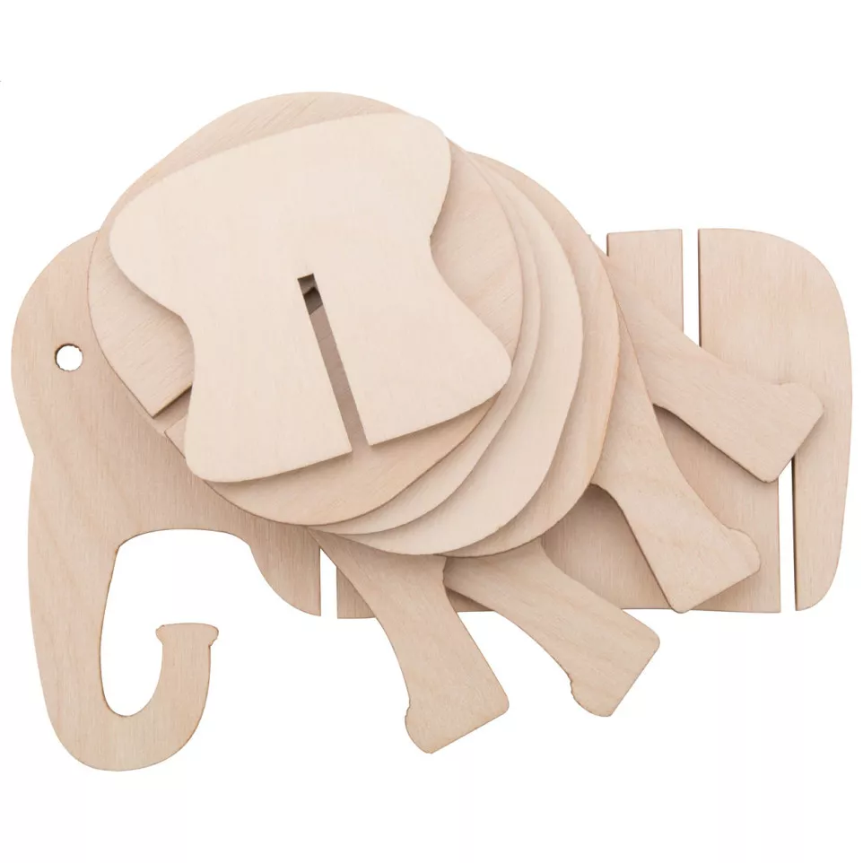Noah natural  coaster set, elephant 