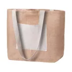 Argent natural  beach or shopping bag 