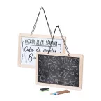 Grocery black white message board 