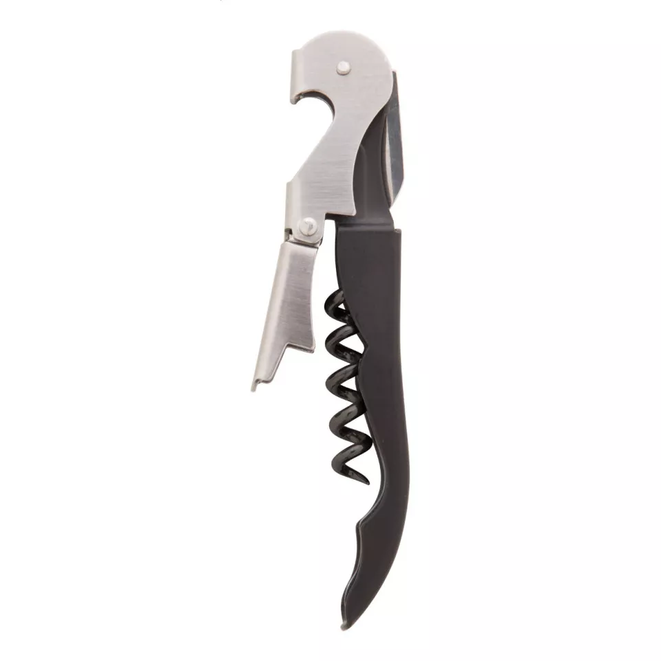 Umbria black silver wine opener 