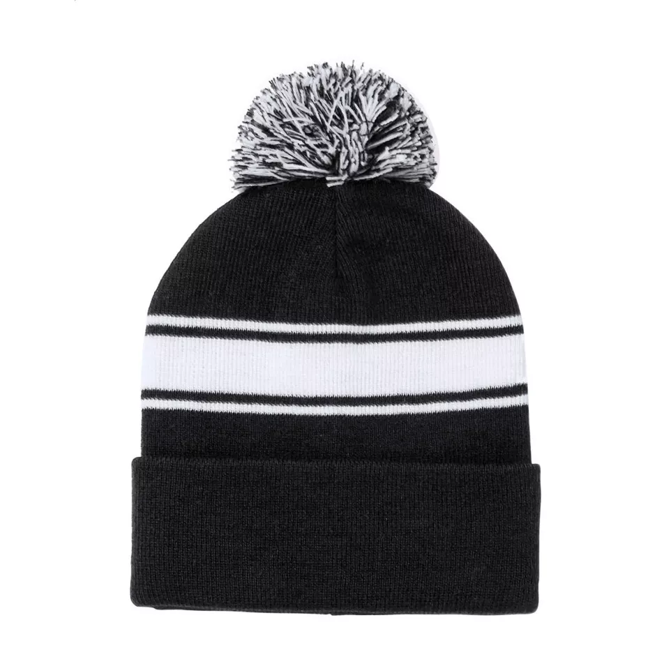 Frosty black  winter hat 