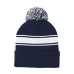 Frosty dark blue  winter hat 