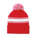 Frosty red  winter hat 