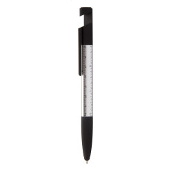 Handy black silver touch ballpoint pen 