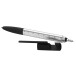 Handy black silver touch ballpoint pen 