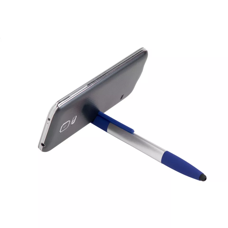 Handy blue silver touch ballpoint pen 