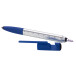 Handy blue silver touch ballpoint pen 