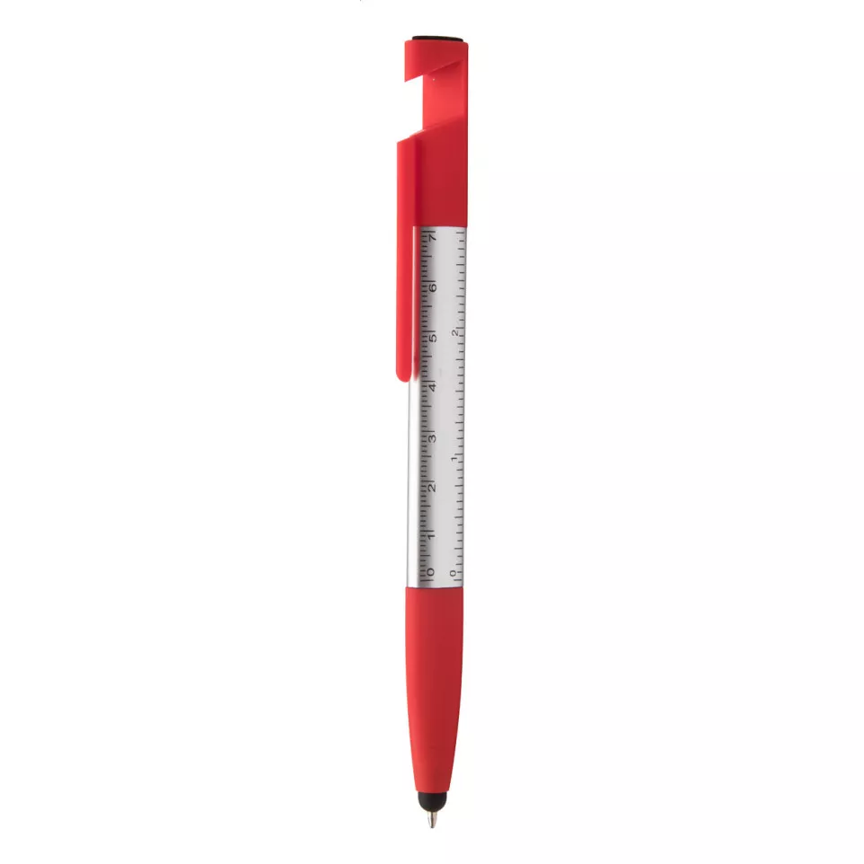 Handy red silver touch ballpoint pen 