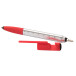 Handy red silver touch ballpoint pen 