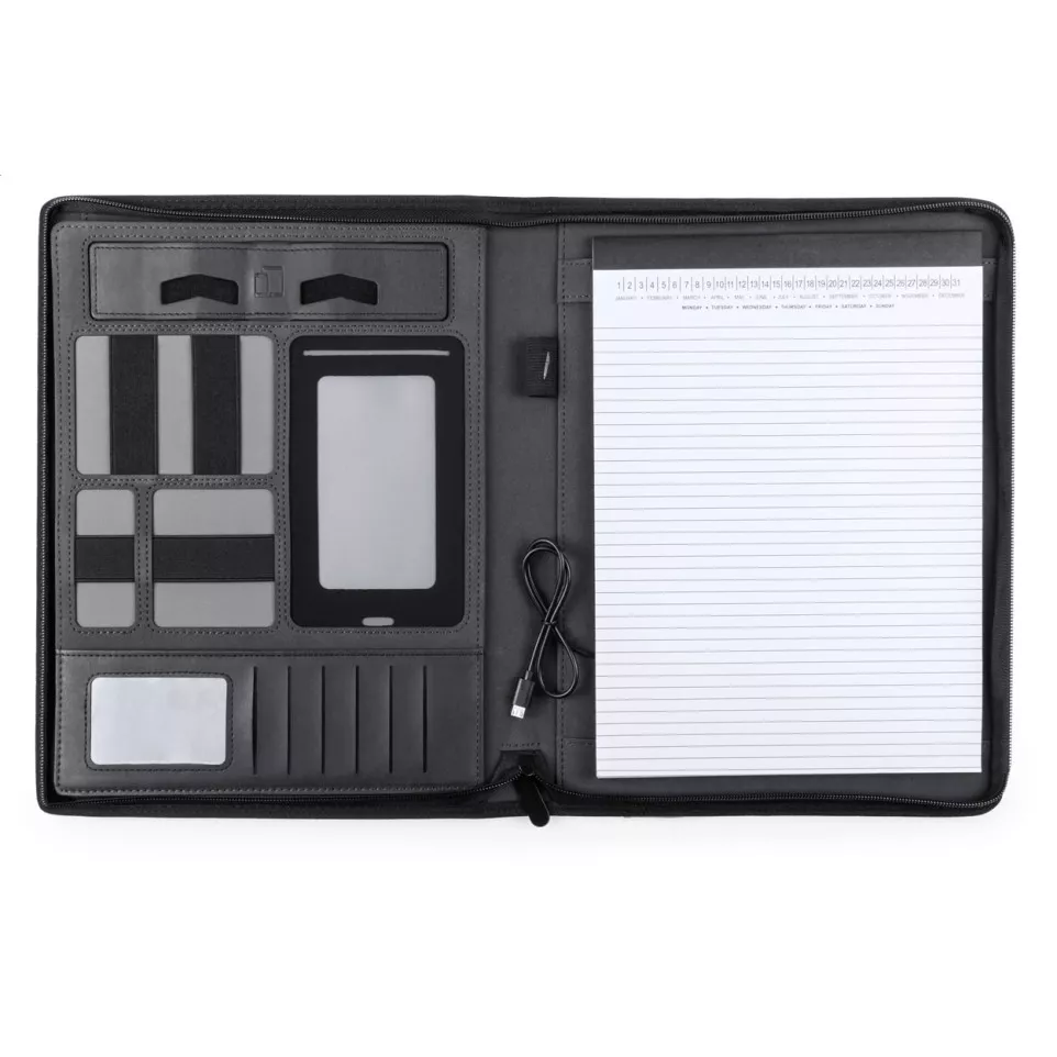 Rogers black  document folder 