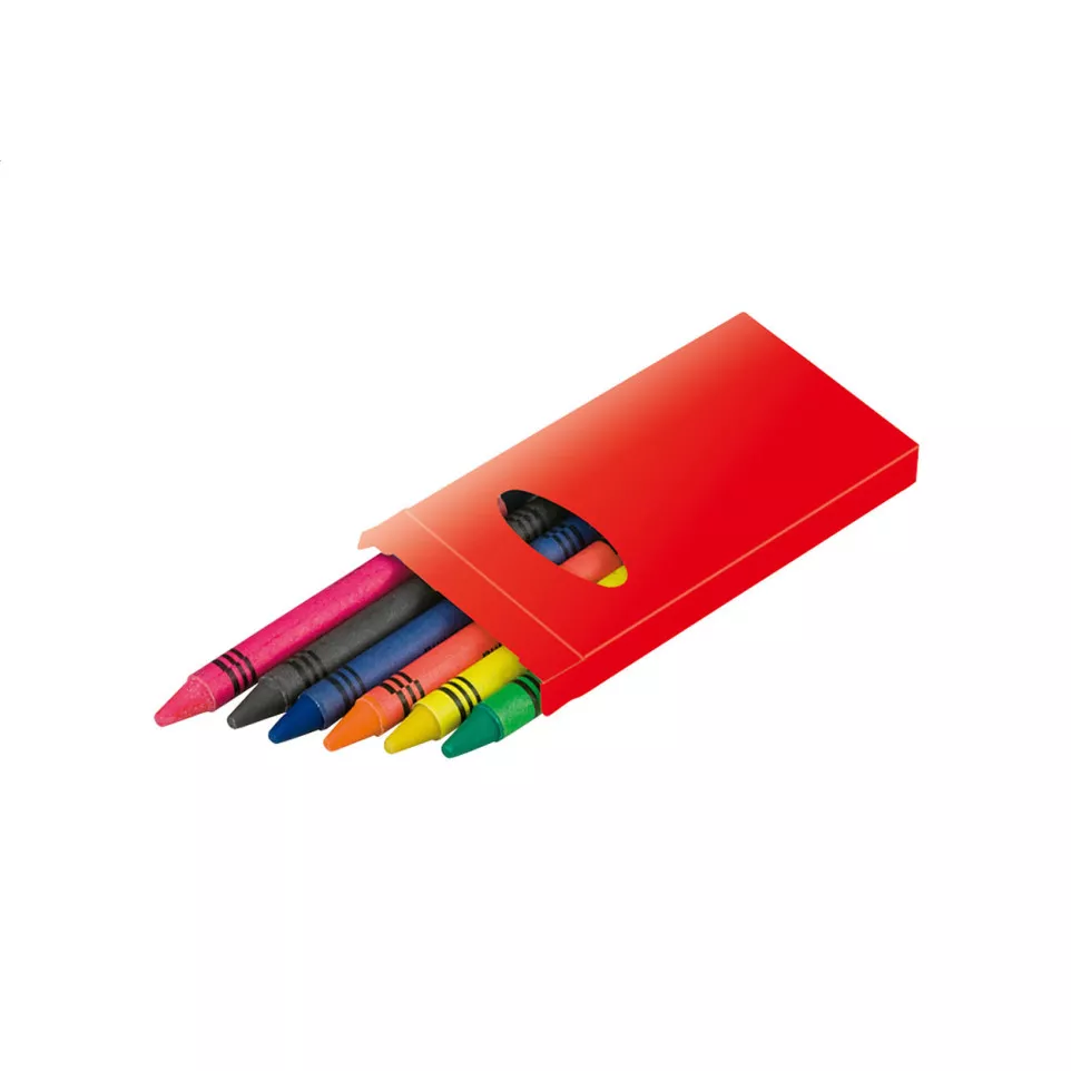 Sorell red  6 pc crayon set 