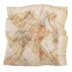 Detty brown  ladies scarf, 90×90, brown 