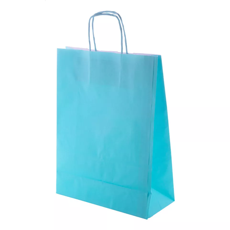 Store bleu clair  sac en papier 