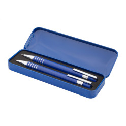 Twinox blue  pen and pencil set 