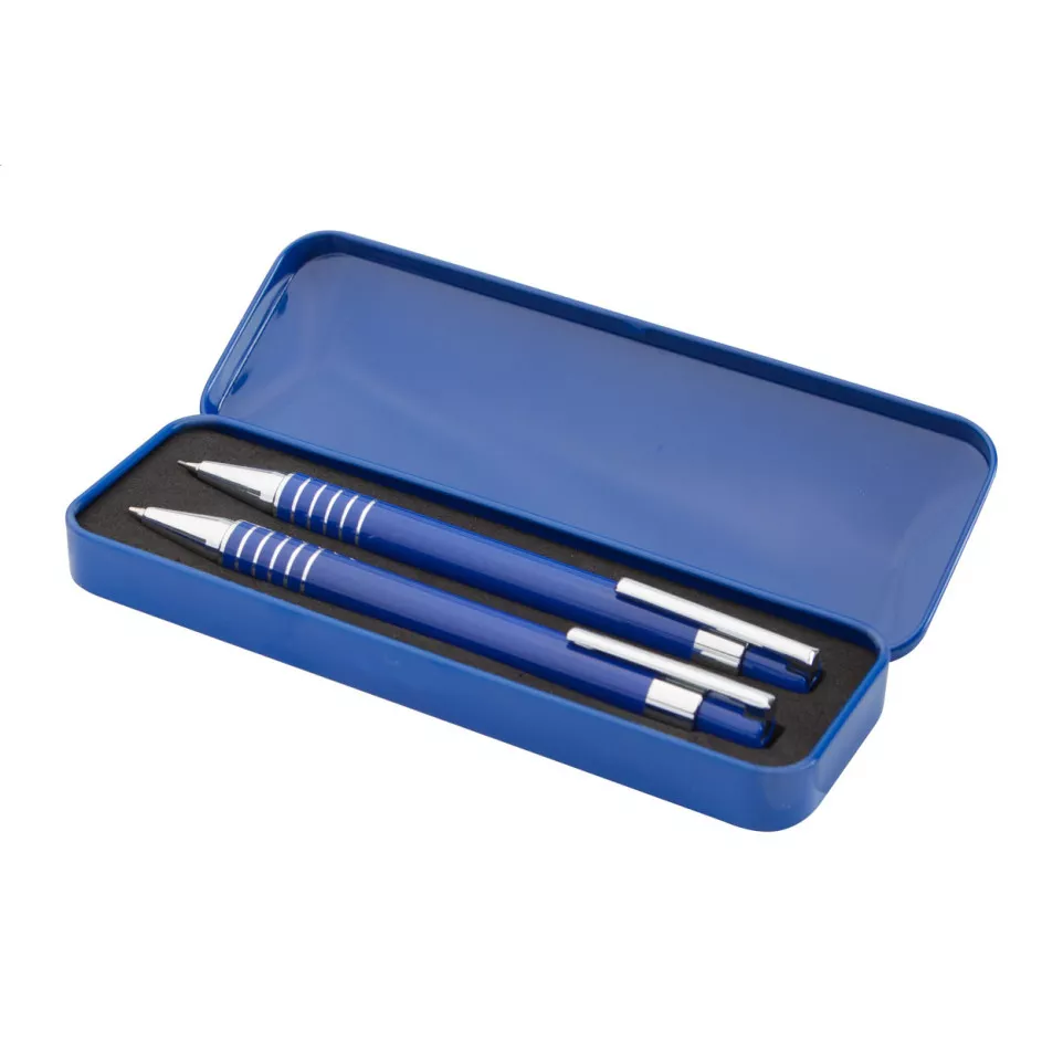 Twinox blauw  pen en potlood set 