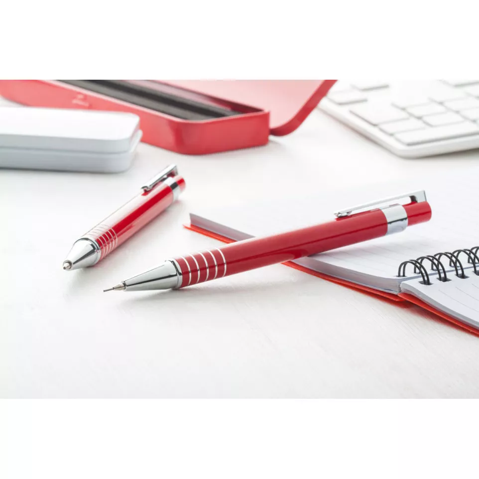Twinox red  pen and pencil set 