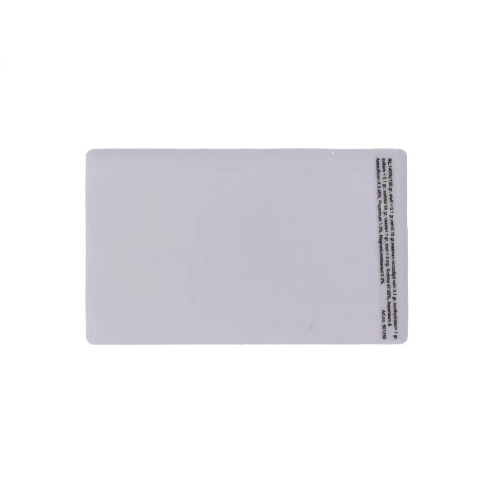 Card white  mint box 