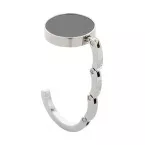 Factor black silver bag hanger 