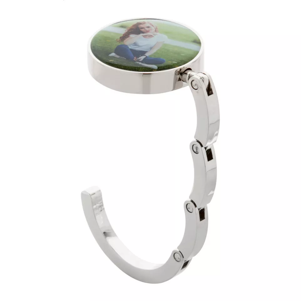 Factor black silver bag hanger 