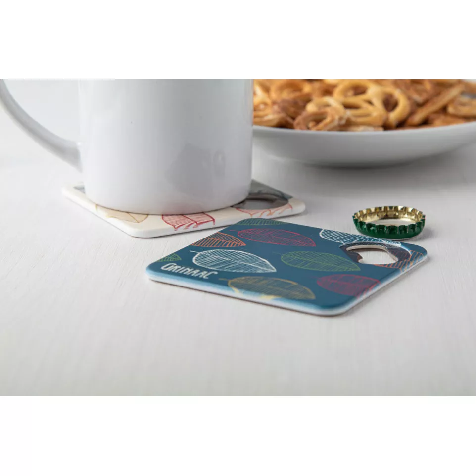 Hopfanatic white  coaster 