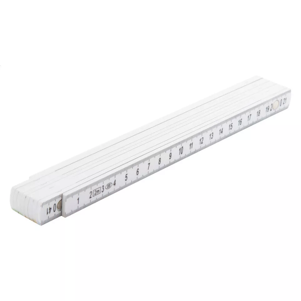 Mansard white  folding ruler 