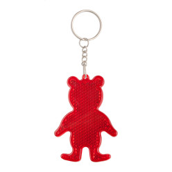Safebear red  prism keyring 