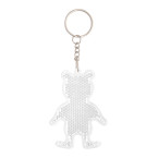 Safebear white  prism keyring 