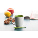 Spoon green white mug 
