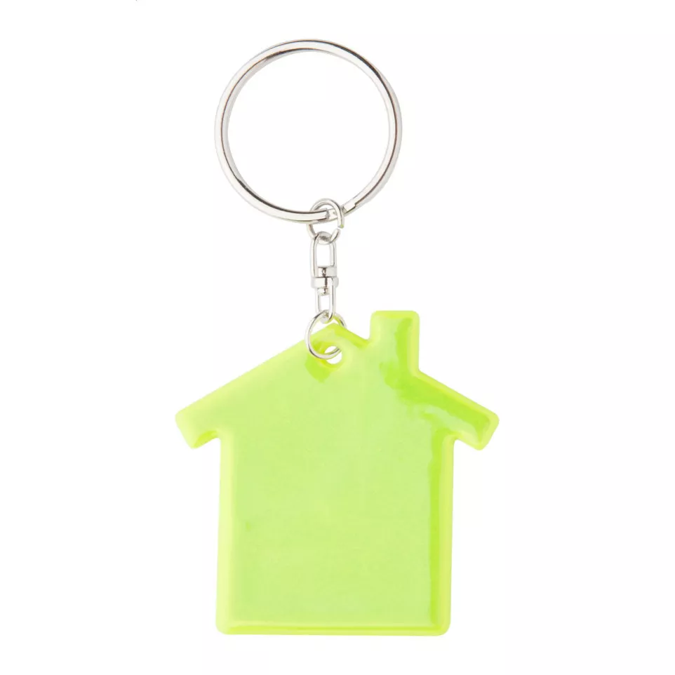 Abrax safety yellow  keyring 