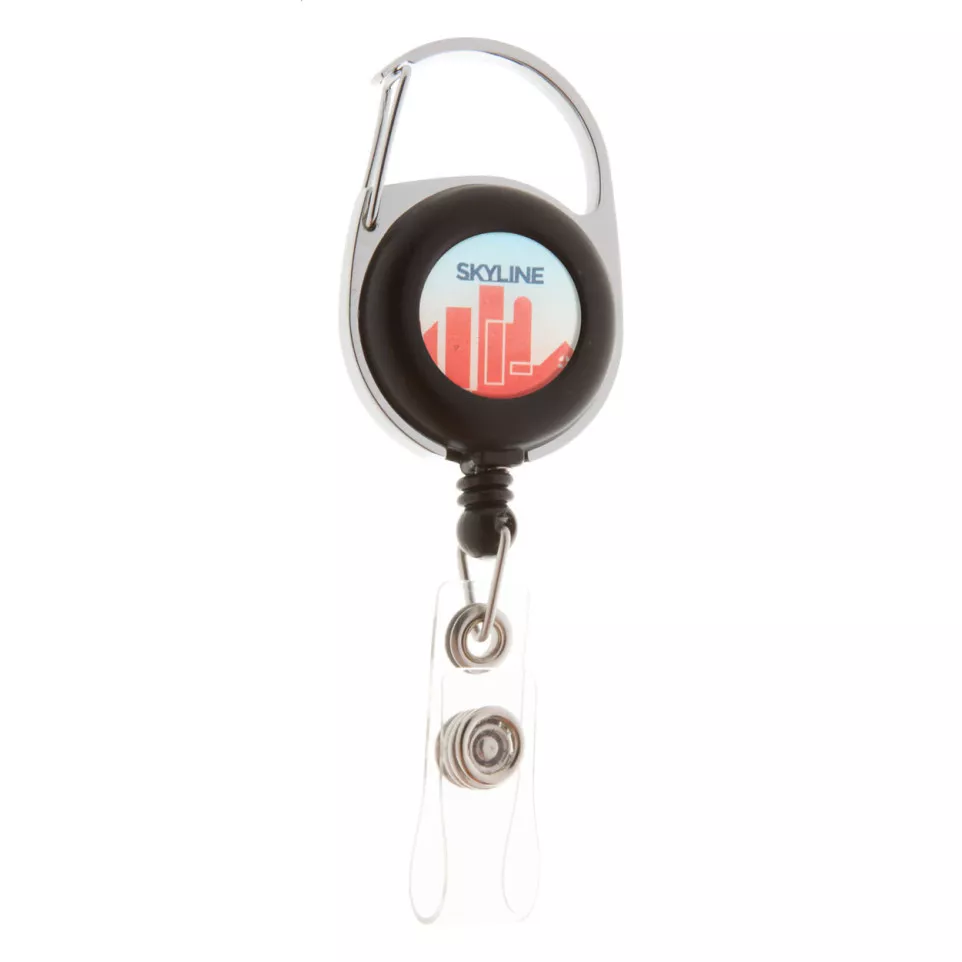 Hooky black  badge holder 