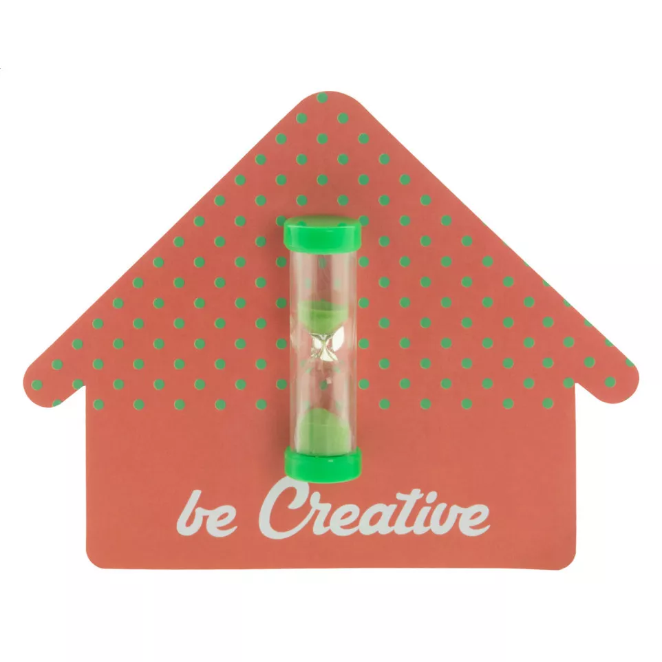 Sandy green transparent sand timer 