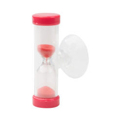 Sandy red transparent sand timer 