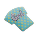 Trick silver  metal badge 