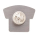 Trick silver  metal badge 