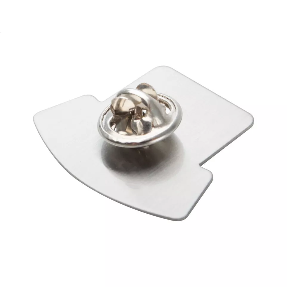 Trick silver  metal badge 