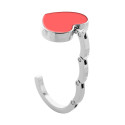 Amor red silver bag hanger 