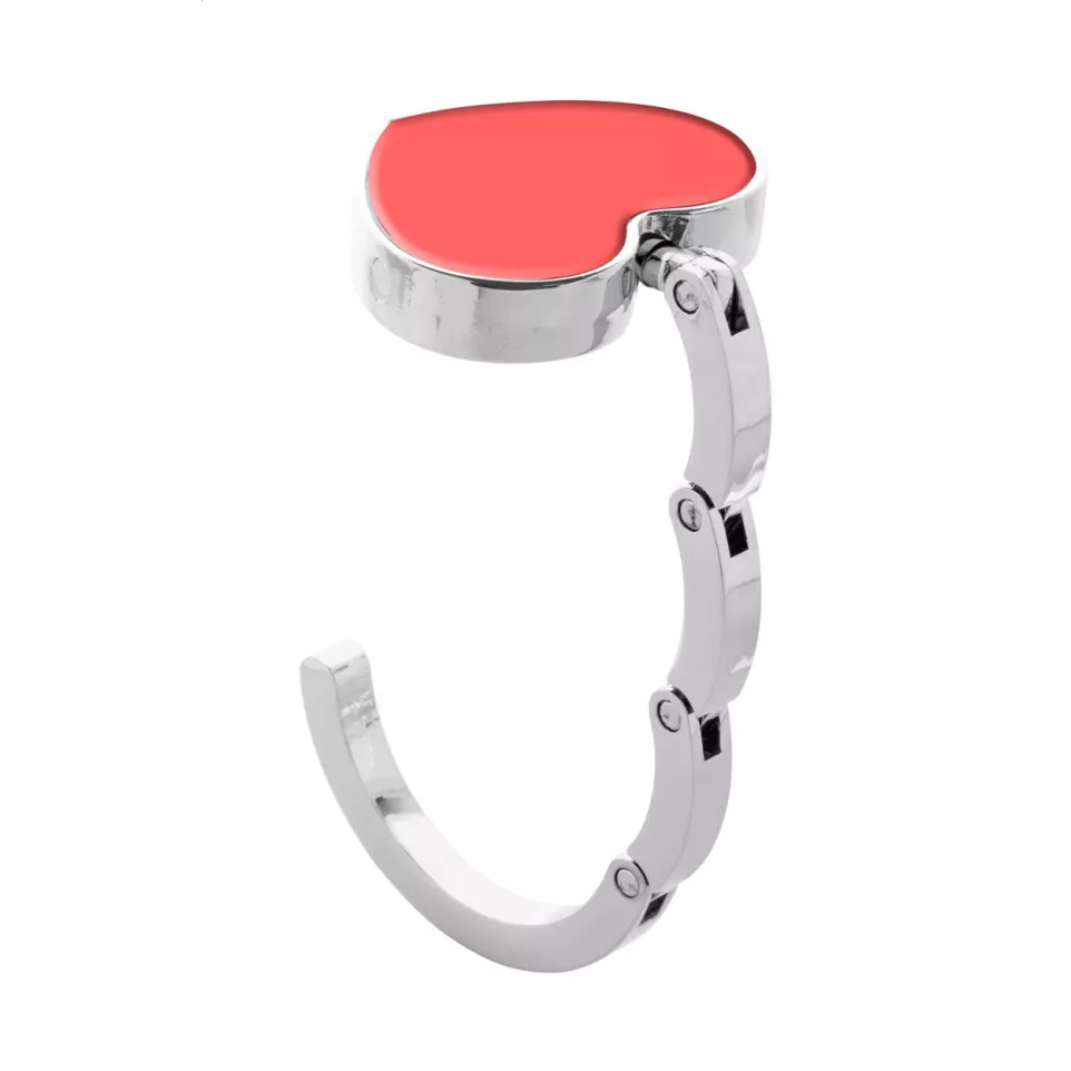 Amor red silver bag hanger 