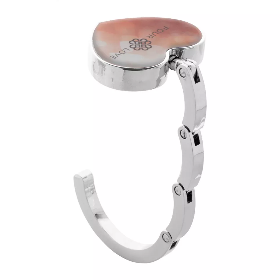 Amor red silver bag hanger 